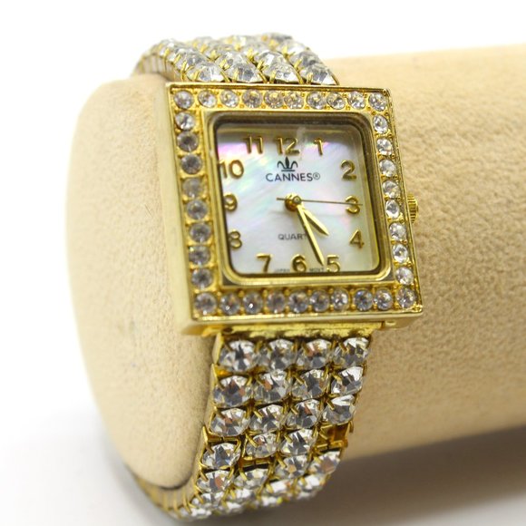 Cannes | Accessories | Vintage Cannes Analog Wristwatch Gold Tone ...
